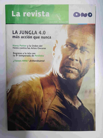 Revista Ono: Abril 2008 numero 109 - La Jungla 4.0, Harry Potter y la Orden del Fenix contra las artes oscuras
