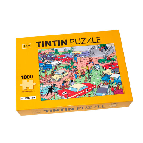 Tintin Puzzle 1000 piezas RALLY EN EL CASTILLO DE MOULISART (EL ENVIO ES LA TARIFA CORREO CERTIFICADO) 