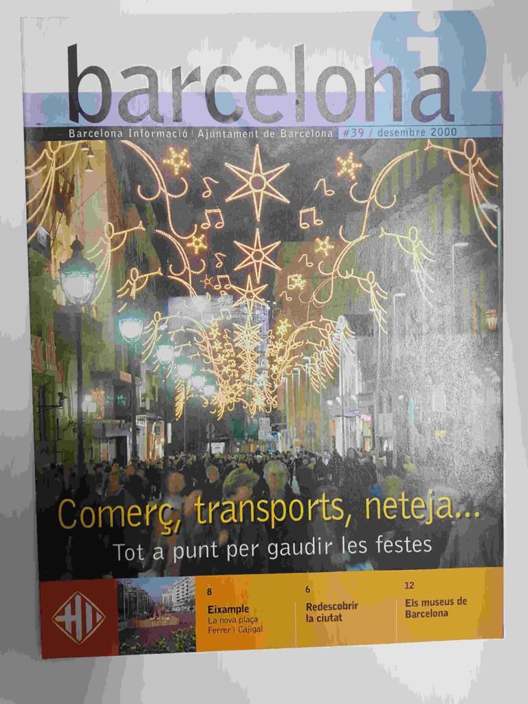 Revista Barcelona Informacio: num 39, diciembre 2000. Barcelona, ciudad de museos (listado de todos los museos de la ciudad)