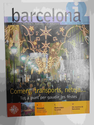 Revista Barcelona Informacio: num 39, diciembre 2000. Barcelona, ciudad de museos (listado de todos los museos de la ciudad)