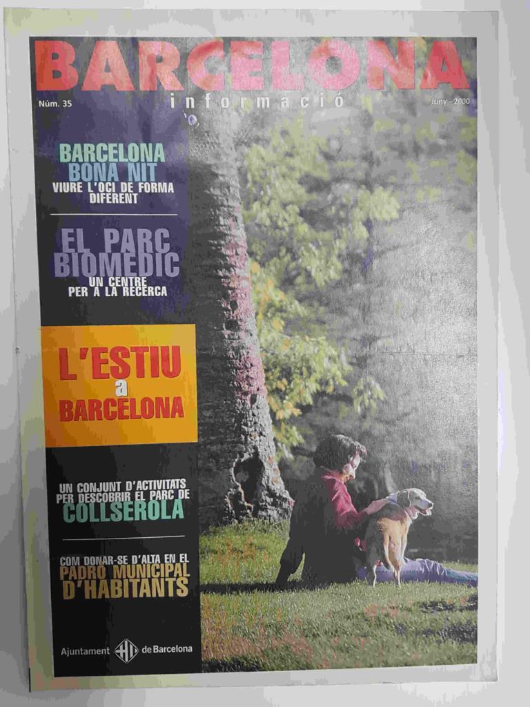 Revista Barcelona Informacio: num 35, junio 2000. Actividades para hacer en verano. Rutas y noches de estrellas en el Parque de Collserola