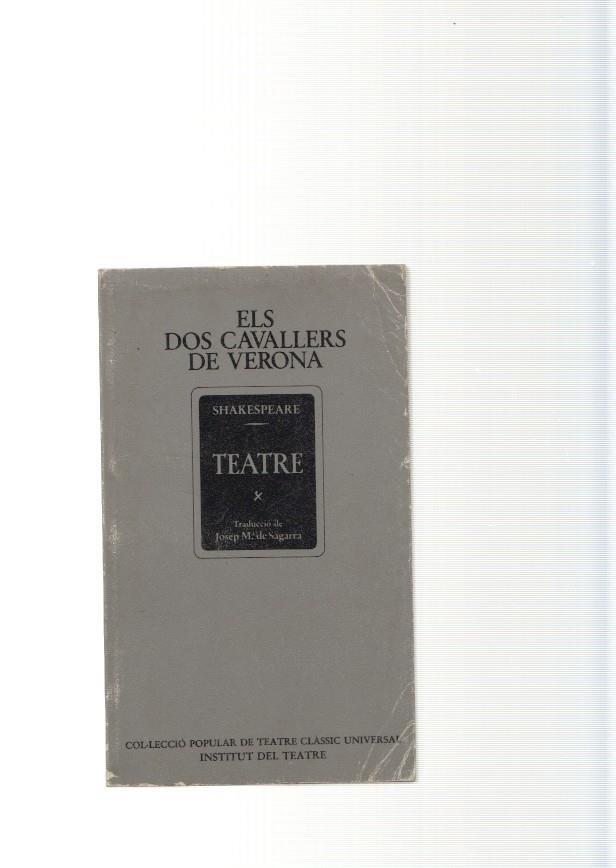 Els dos cavallers de Verona. Teatre
