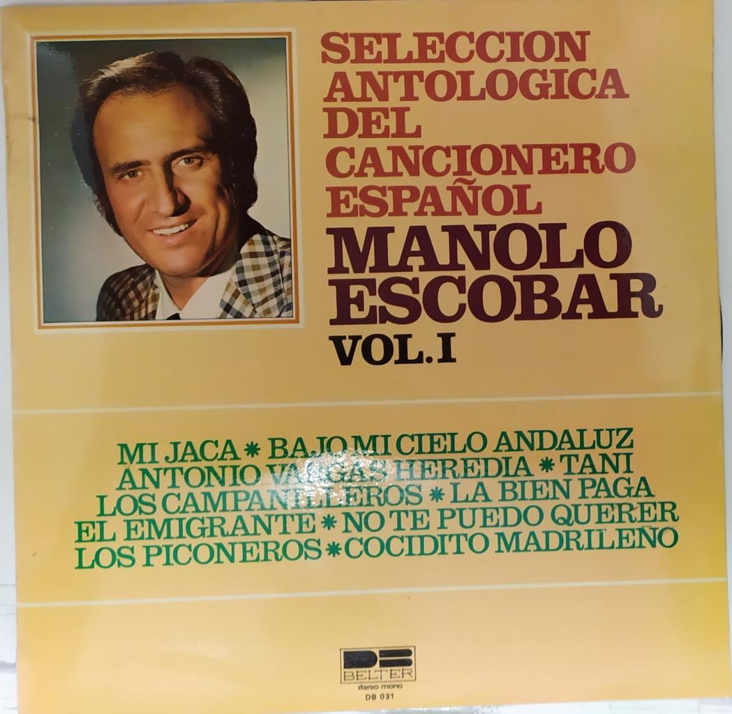 Disco/Vinilo-LP: Seleccion antologica del cancionero español - Manolo escobar Vol. 1