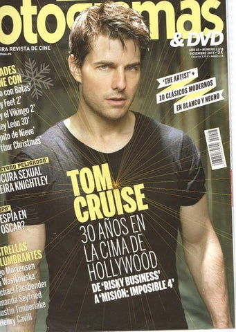 Fotogramas numero 2018, diciembre 2011: Tom Cruise, 30 años en la cima de