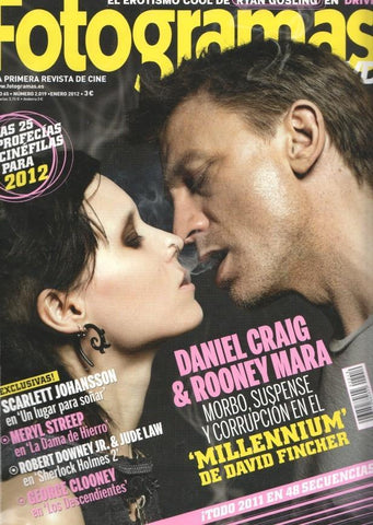 Fotogramas numero 2019, enero 2012: Daniel Graig & Rooney Mara, morbo, sus-