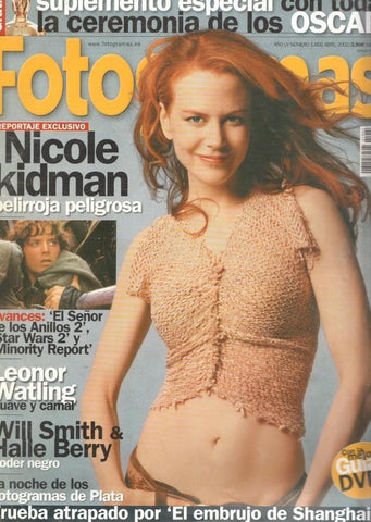 Fotogramas numero 1902, abril 2002: Nicole Kidman, pelirroja peligrosa- Suple-