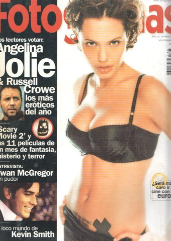 Fotogramas numero 1897, noviembre 2001: Angelina Jolie y Russell Crowe, los