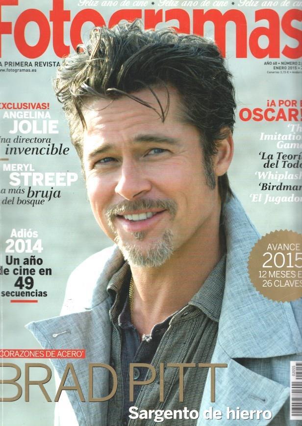 Fotogramas numero 2055, enero 2015: Brad Pitt, Sargento de Hierro- Angelina