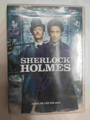 DVD pelicula: Sherlock Holmes. Interpretado por Robert Downey Jr., Jude Law entre otros