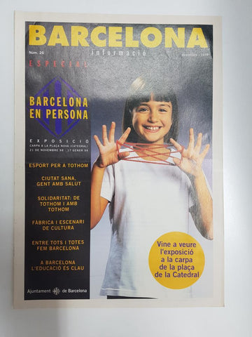Revista Barcelona Informacio: num 26, dic 1998. Exposició Barcelona en Persona