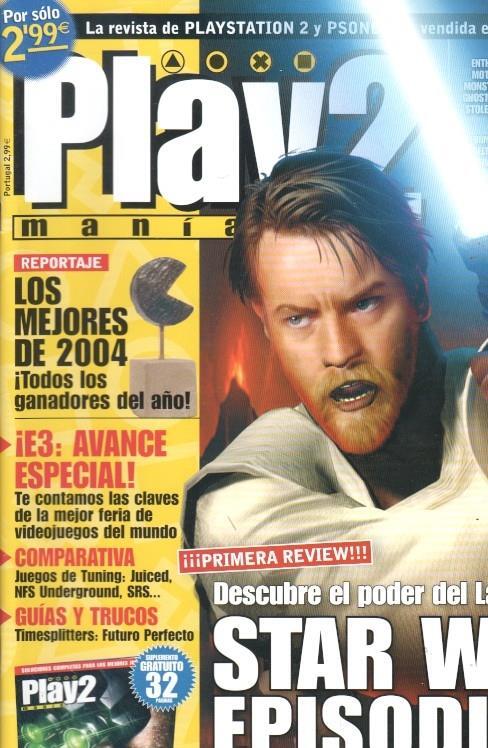 Play2 Mania: num 77 - Guia Splinter Cell Chaos Theory, reportajes: Star Wars Episodio III, E3: Avance especial, Juegos de tuning