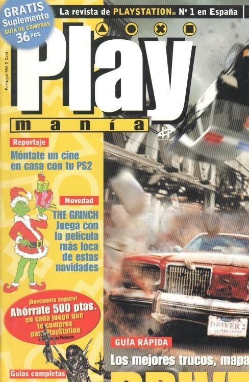 Play Mania: num 24 - Reportajes: Driver 2, The Grinch, Esto es futbol 2, Alien Resurrecction