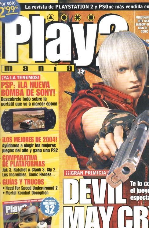 Play2 Mania: num 73 - Guia Ratchet & Clank 3, Reportajes: Devil May Cry 3, PSP: la nuva bomba de sony, Comprativa de plataformas: Jck 3, Sly 2, Sonic Heroes