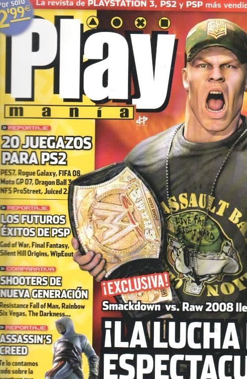 Play2 Mania: num 103 - reportajes: Smackdown vs. Raw 2008, Pes7, Rouge Galaxy, FIFA 08, Moto GP 07, Dragon Ball 3