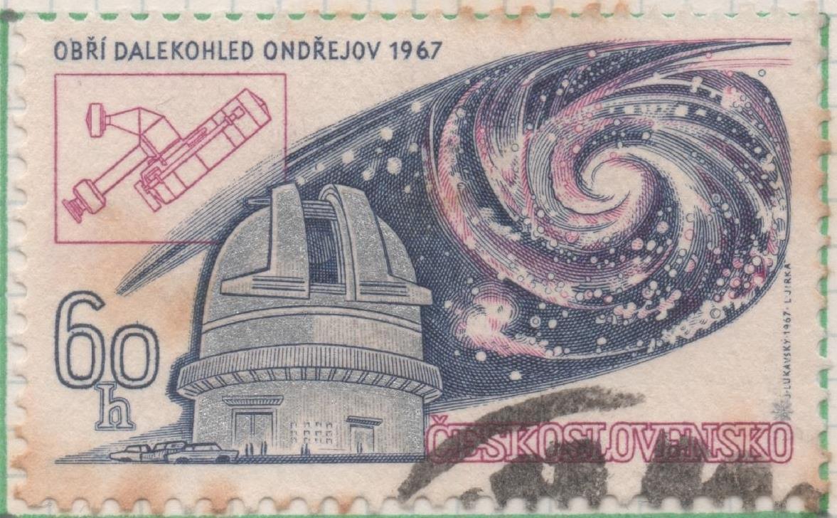 Sello E01428: hoja 91, Checoslovaquia: Sello Multicolor, dentado. XIII Congreso de la unión astronómica internacional. Praga, 60 Haleru