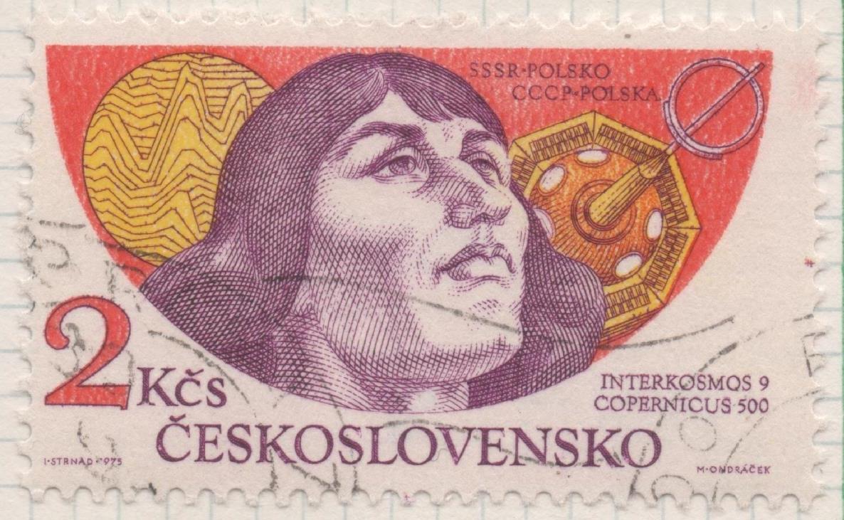 Sello E01944: hoja 129, Checoslovaquia: Sello Multicolor, dentado. Cooperción Espacial internacional. URSS- Polonia, 2 Koruny