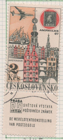 Sello E02145: hoja 155, Checoslovaquia: Sello Multicolor, dentado. Exposición Filatélica Internacional PRAGA 1968 . Exposiciones anteriores. Amsterdam. AMPHILEX 1967, 2 Koruny