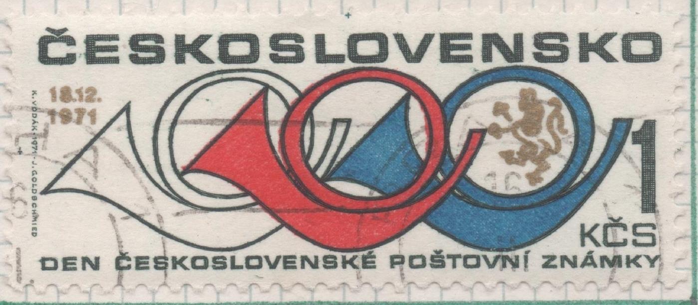Sello E01729: hoja 113, Checoslovaquia: Sello Multicolor, dentado. Día del Sello, 1 Koruna