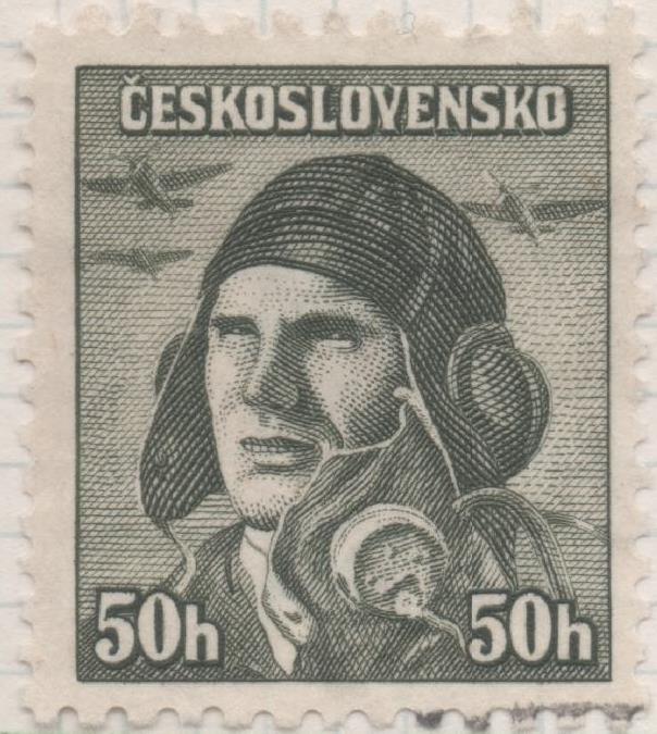 Sello E00333: hoja 26, Checoslovaquia: Sello Verde dentado. Emisiones de Londres Soldados Celebres, 50 Haleru