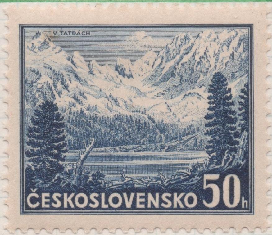 Sello E00206: hoja 17, Checoslovaquia: Sello Azul oscuro dentado. Expo. Filatelica Bratislava, 50 Haleru