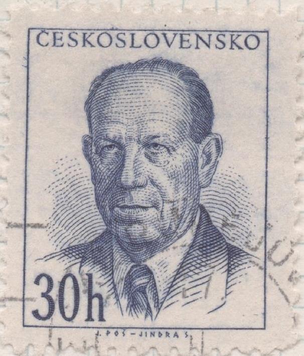 Sello E00626: hoja 43, Checoslovaquia: Sello Lila dentado. Pres. Zapoatocky, 30 Haleru