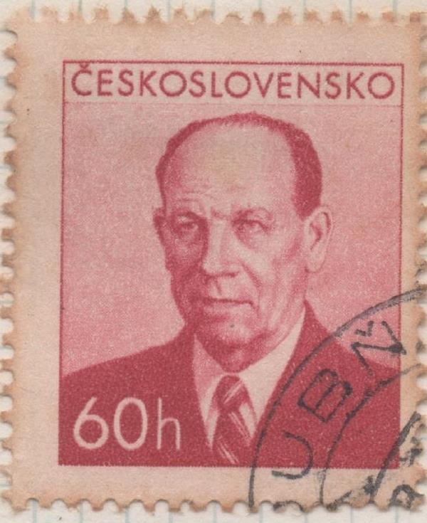 Sello E00623: hoja 43, Checoslovaquia: Sello Granate dentado. Pres. Zapatocky, 60 Haleru