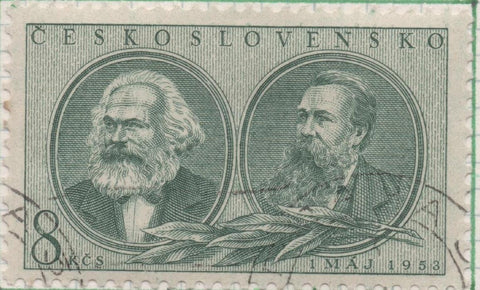 Sello E00612: hoja 42, Checoslovaquia: Sello Verde dentado. 1º de Mayo, 8 Koruny