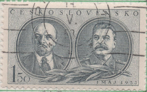 Sello E00610: hoja 42, Checoslovaquia: Sello Gris claro dentado. 1 de Mayo, 1,50 Koruna