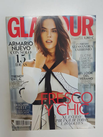 Revista: Glamour numero 165 julio 2016 - Entrevista a Gareth Pugh, experto ilusionista, Entrevista a Victoria Prego