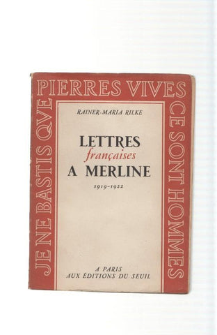 Lettres françaises a Merline ( 1919-1922 )