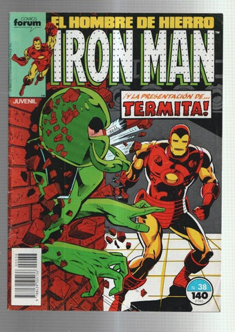 Planeta: El hombre de Hierro-Iron Man vol 1 numero 38: numerado 1 en trasera