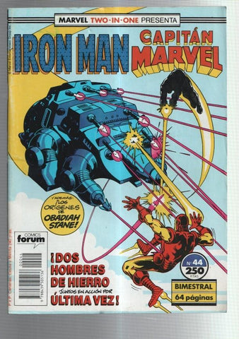 Planeta: El hombre de Hierro-Iron Man vol 1 numero 44: con el capitan marvel