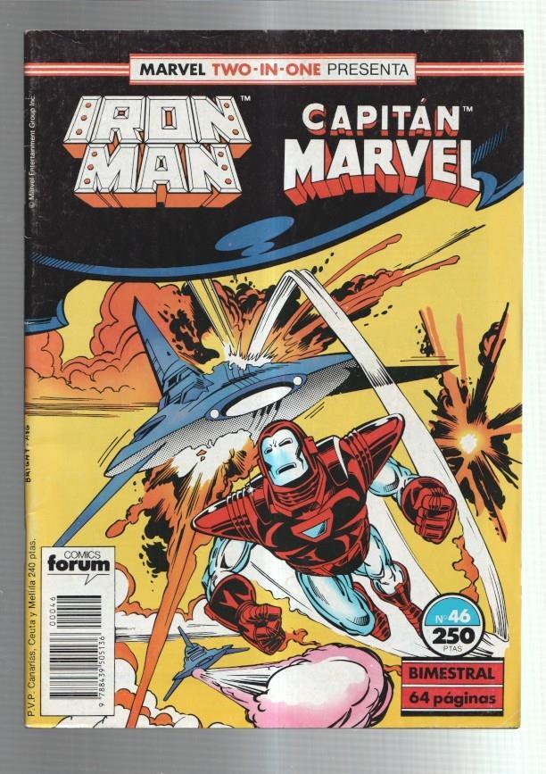 Planeta: El hombre de Hierro-Iron Man vol 1 numero 46:+ Capitan Marvel (numerado 1 en interior)