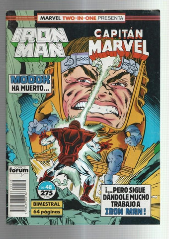 Planeta: El hombre de Hierro-Iron Man vol 1 numero 48: + Capitan Marvel
