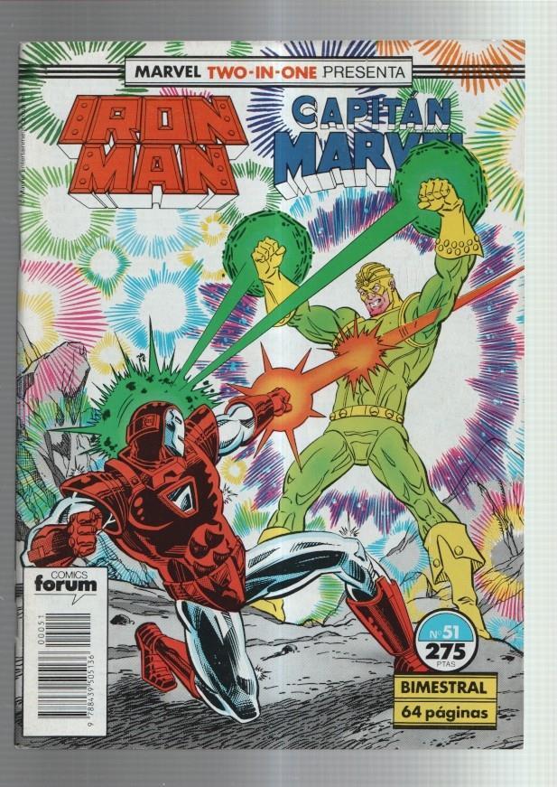 Planeta: El hombre de Hierro-Iron Man vol 1 numero 51: + Capitan Marvel