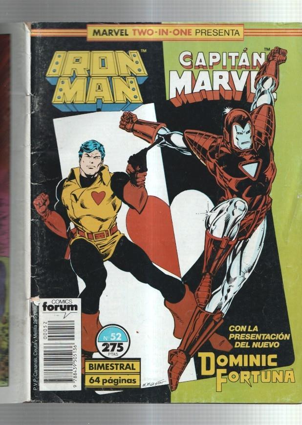 Planeta: El hombre de Hierro-Iron Man vol 1 numero 52: + Capitan Marvel
