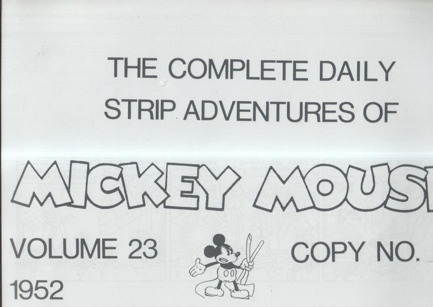 The Complete Daily Strip Adventures of MICKEY MOUSE, año 1952