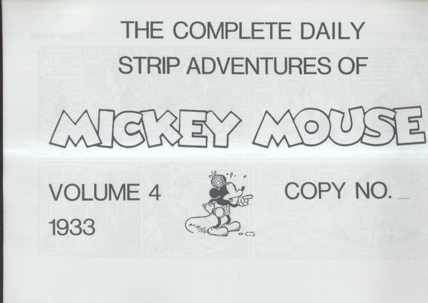 The Complete Daily Strip Adventures of MICKEY MOUSE, año 1933