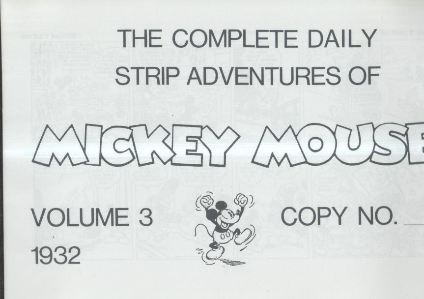 The Complete Daily Strip Adventures of MICKEY MOUSE, año 1932 