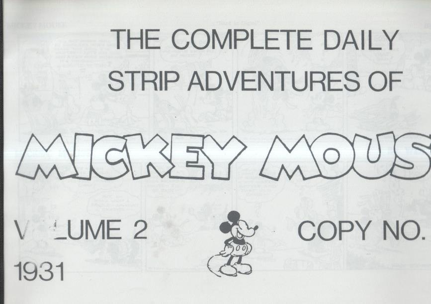 The Complete Daily Strip Adventures of MICKEY MOUSE, año 1931