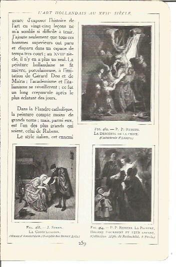 LAMINA V00220: El Descenso de la Cruz y Autorretrato con Helena Fourment y su hijo, por Rubens