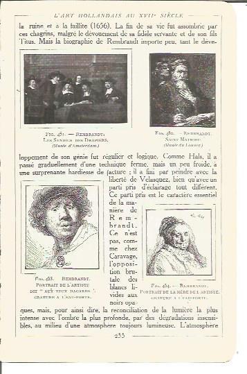 LAMINA V00218: Pinturas y dibujos, por Rembrandt