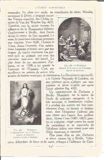 LAMINA V00215: La Asuncion de la Virgen y Santa Isabel de Hungria, por Murillo