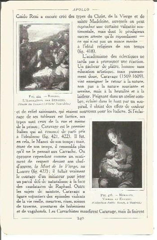LAMINA V00213: La Adoracion de los Pastores po Ribera y Virgen y Niño por Morales 