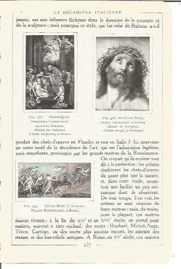LAMINA V00212: Obras de Dominiquin y Guido Reni