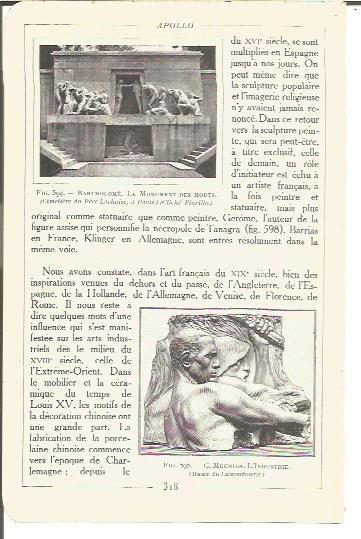 LAMINA V00249: Monumento a los muertos en el cementerio Pere Lachaise, Paris