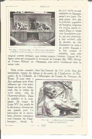 LAMINA V00249: Monumento a los muertos en el cementerio Pere Lachaise, Paris