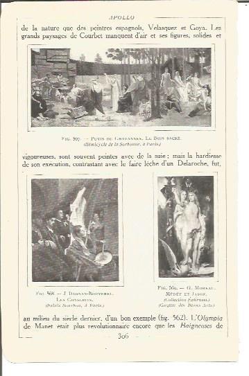 LAMINA V00243: Obras de P. de Chavannes, J. Dagnan-Bouveret y G. Moreau