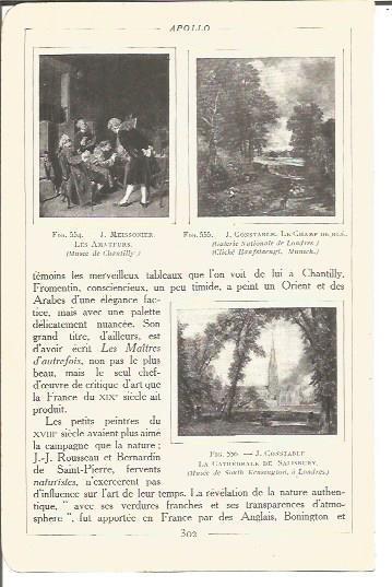 LAMINA V00241: Obras por J. Meissonier y J. Constable
