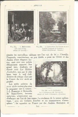 LAMINA V00241: Obras por J. Meissonier y J. Constable